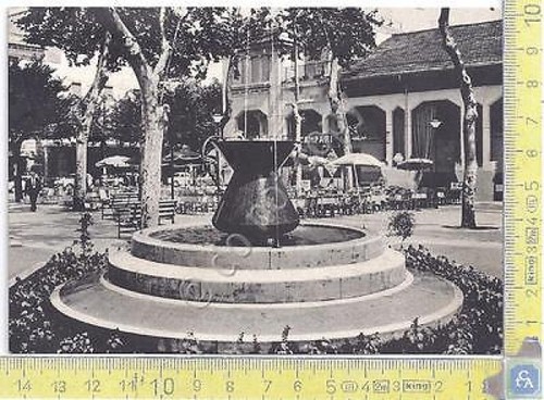 Fiuggi - Piazza Spada e Fontana - 1965