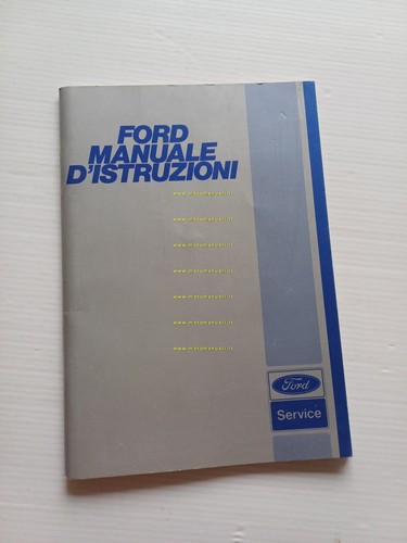 Ford modelli 1980 manuale uso italiano originale