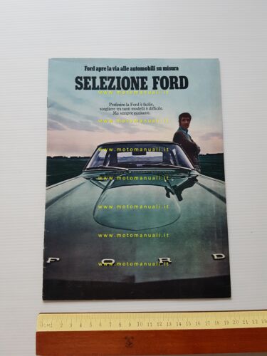 Ford produzione modelli 1970 depliant originale italiano
