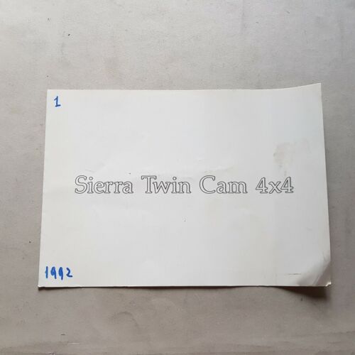 Ford Sierra 2.0 i Twin Cam 4x4 depliant ITALIANO originale …