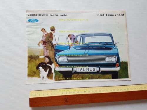 Ford Taunus 15 M Berlina 1966 depliant originale italiano