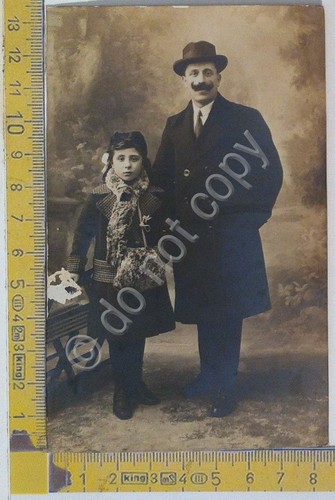 Foto d'epoca - Vintage photograph - Padre e figlia - …
