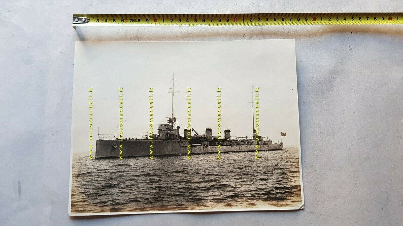 Foto originale anteguerra nave da guerra italiana