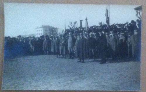 Fotografia Cartolina - Gruppo di militari italiani - 1916