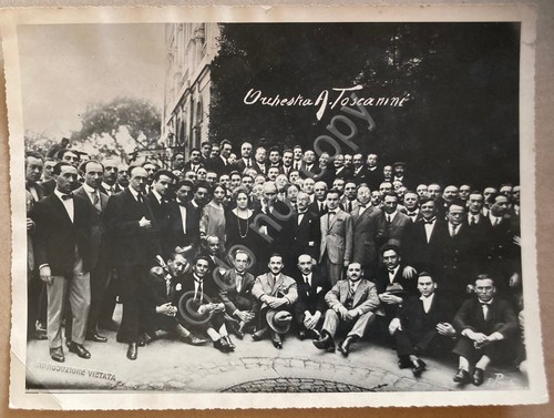 Fotografia d'epoca - Arturo Toscanini e Orschestra del Teatro alla …