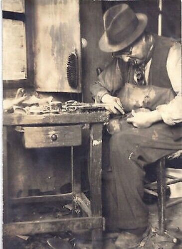 Fotografia d'epoca - Ciabattino - anni 20 - Shoemaker - …