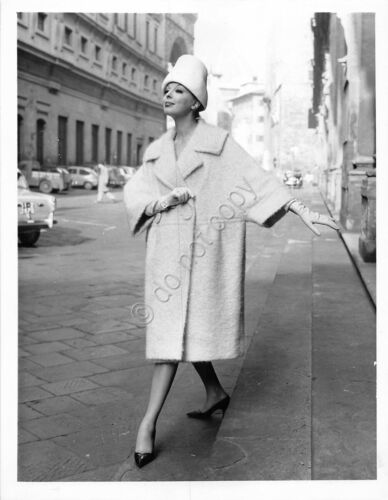 Fotografia Moda Cappotto Fabiani per Ascher 1960 originale 045B