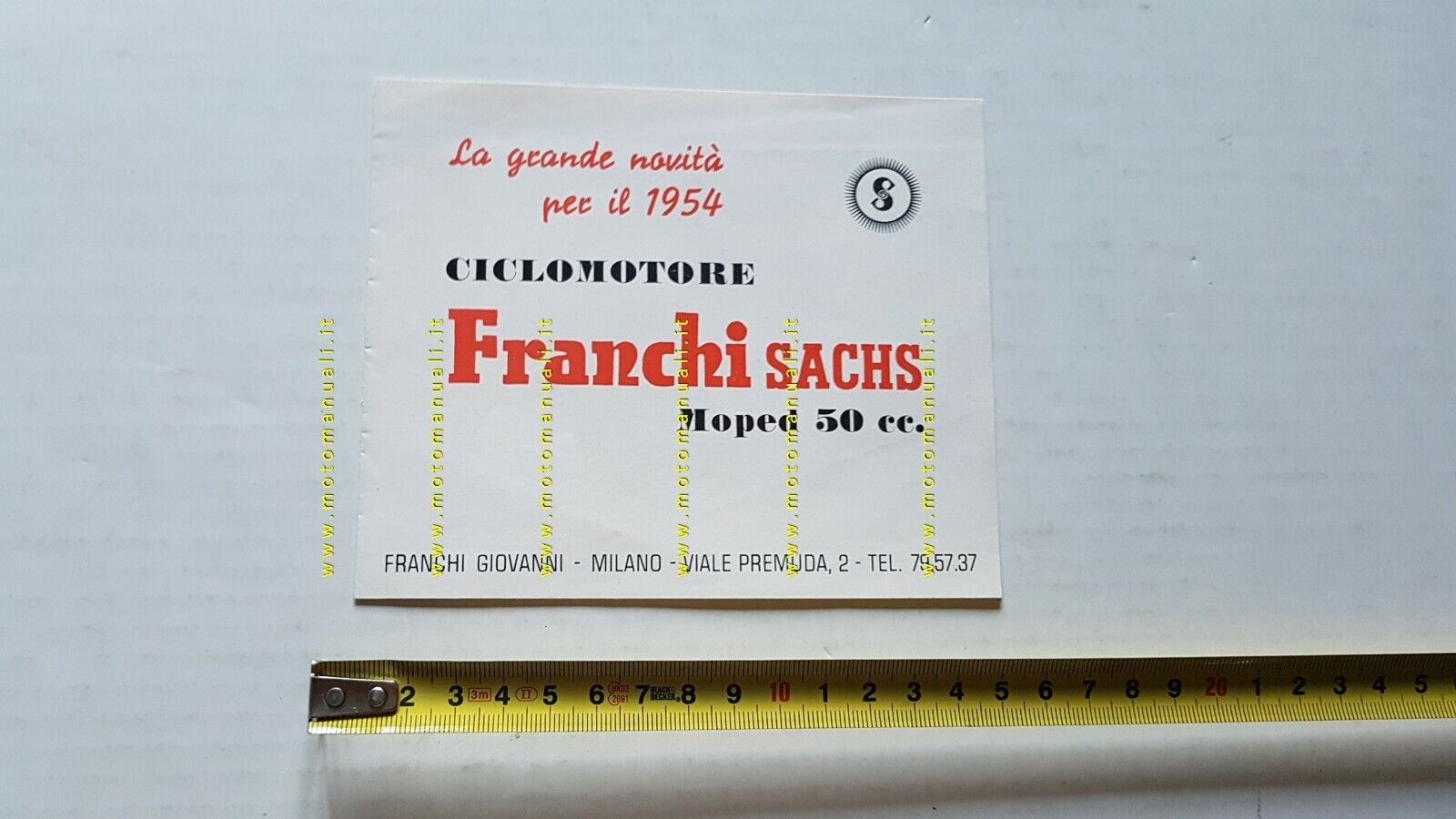 Franchi Sachs 50 ciclomotore depliant ITALIANO originale moto brochure