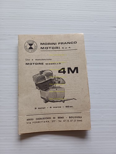 FRANCO MORINI MOTORE 48 4M 1973 manuale uso manutenzione italiano …