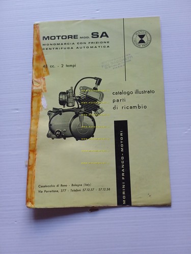 Franco Morini Motore 48 SA catalogo ricambi originale