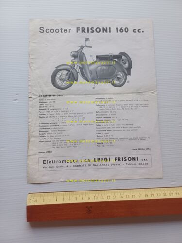 Frisoni 160 scooter depliant italiano originale