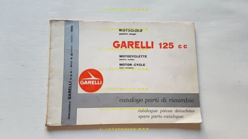 Garelli 125 motore Parilla 1960 catalogo ricambi originale Spare Parts …
