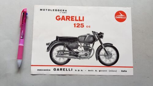Garelli 125 motore Parilla 1962 depliant originale brochure