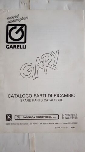 GARELLI 50 GARY 1992 catalogo ricambi originale moto parts catalogue
