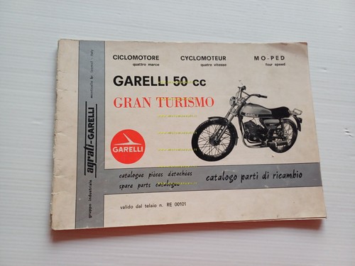 GARELLI 50 Gran Turismo 1977 catalogo ricambi originale