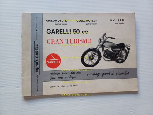 GARELLI 50 Gran Turismo 1977 catalogo ricambi originale Spare Parts …