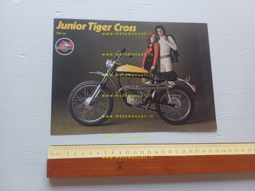 Garelli 50 Junior Tiger Cross 1971 depliant ITALIANO originale