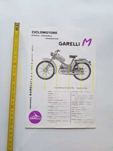 Garelli 50 M 1960 depliant originale volantino