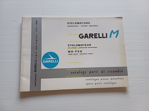 Garelli 50 M catalogo ricambi originale ciclomotore anni 60