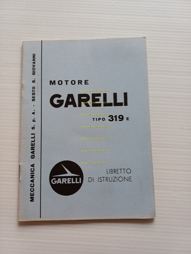 Garelli 50 Motore 319 E manuale uso manutenzione libretto istruzioni …