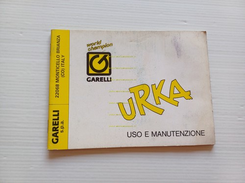Garelli 50 URKA 1989 manuale uso manutenzione libretto istruzioni originale