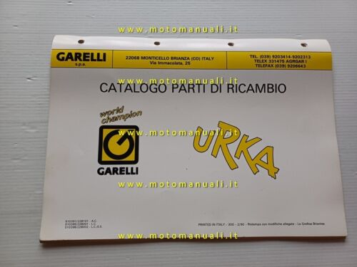 Garelli 50 Urka 1990 catalogo ricambi originale italiano