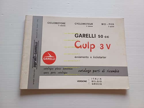 Garelli Gulp 50 3V 1976 catalogo ricambi originale