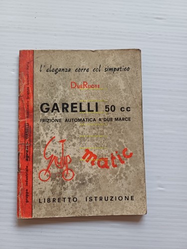 Garelli Gulp Matic 50 1970 manuale uso manutenzione libretto originale …