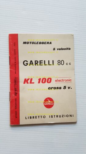 Garelli KL 100 Electronic Cross 5V 80cc manuale uso manutenzione …