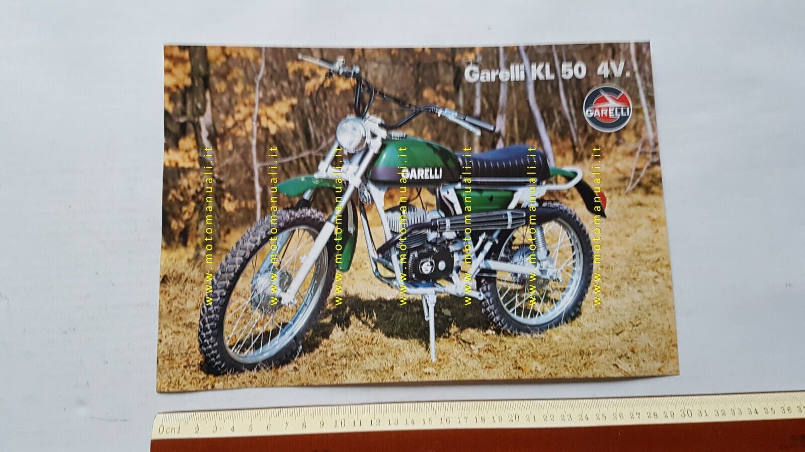 Garelli KL 50 4V 1973 depliant italiano originale brochure