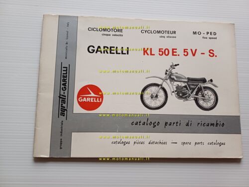 Garelli KL 50 E 5V - S 1976 catalogo ricambi …