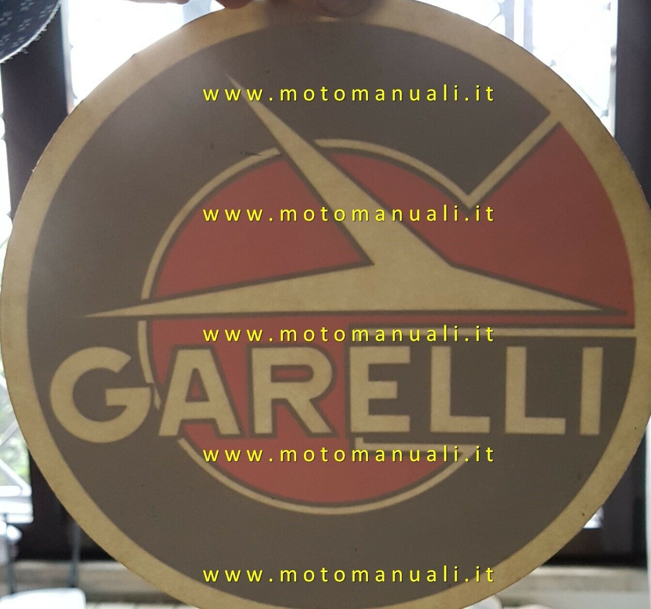 Garelli lotto vetrofania e 2 adesivi anni 80 originali factory …