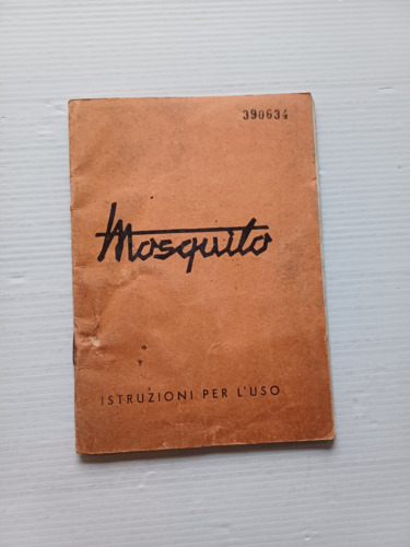 Garelli Mosquito 38 1950 manuale uso manutenzione libretto istruzioni originale