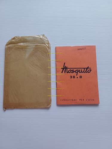 Garelli Mosquito 38 B 1954 manuale uso manutenzione originale
