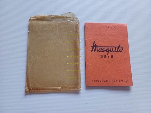 Garelli Mosquito 38 B 1955 manuale uso manutenzione libretto originale