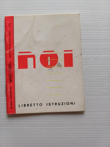 Garelli NOI 50 1981 manuale uso manutenzione libretto istruzioni originale