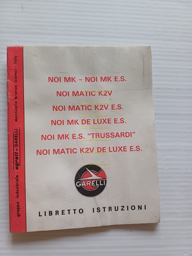 Garelli NOI Trussardi 50 + tutti modelli 1982 manuale uso …
