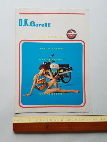 Garelli produzione modelli 1966 ciclomotori depliant italiano originale