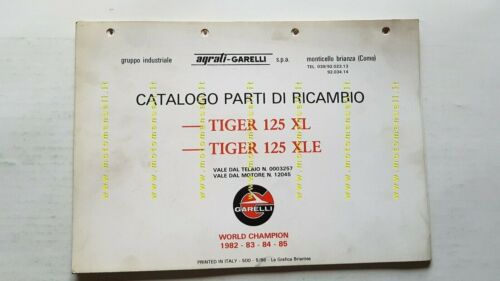 Garelli Tiger 125 XL - XLE 1986 catalogo ricambi originale …