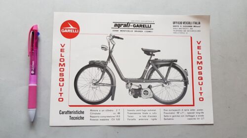 Garelli Velomosquito 49 cc depliant originale motorcycle brochure