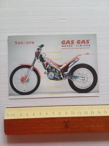 Gas-Gas TXT 249 - 270 TRIAL cartolina originale