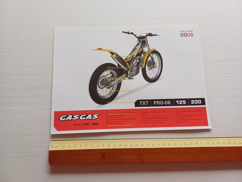 GAS-GAS TXT PRO-06 trial 125 - 200 2006 depliant italiano …