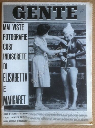 Gente n. 33 1964 - Elisabetta e Margaret d'Inghilterra - …