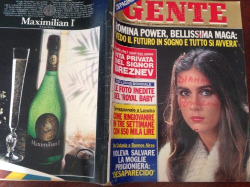 Gente Rivista Magazine 26 Novembre 1982 n. 48 Romina Power …