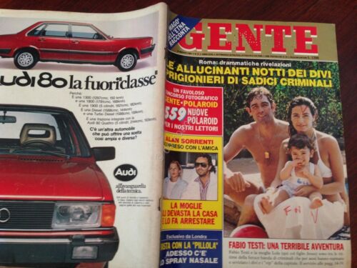 Gente Rivista Magazine 27 Maggio 1983 n. 21 Fabio Testi …