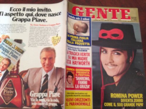 Gente Rivista Magazine 28 Gennaio 1983 n. 4 Romina Power …