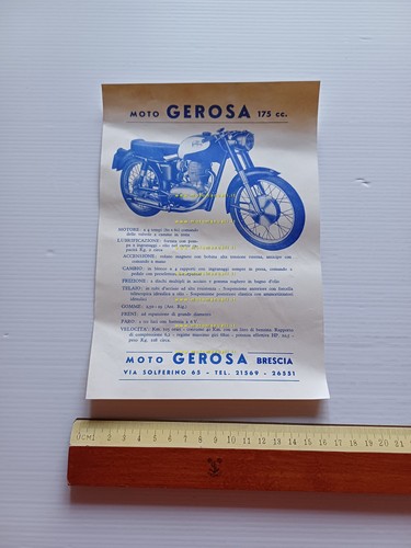 Gerosa 175 4T depliant italiano originale