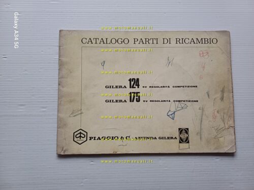Gilera 124 - 175 Regolarita' Competizione 1970 catalogo ricambi originale