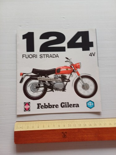 Gilera 124 4V Fuori Strada 1972 depliant originale italiano