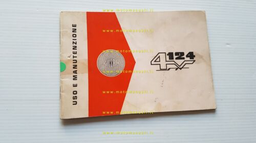 Gilera 124 4V ST 1968 manuale uso manutenzione libretto originale